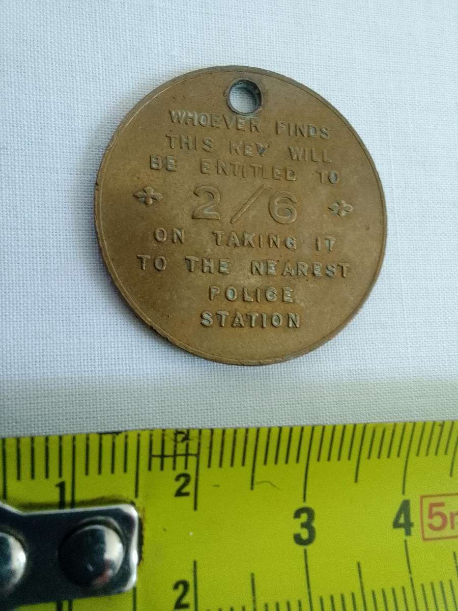 Rare Vintage Police Station 2/6 Reward Token In Afrikaans And English - Good Condition