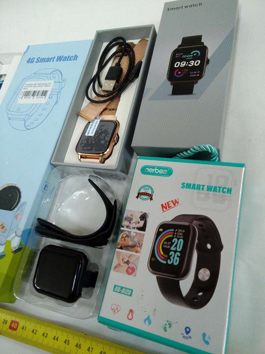 Lot Of Five Smart And Other Watches - Not Tested - See Description