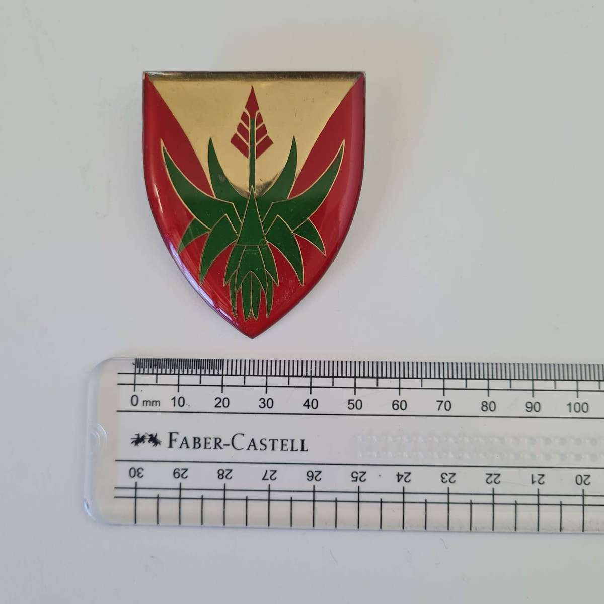 South African Army Zeerust Commando Pocket Flash  Metal Badge (Vintage Collectible)