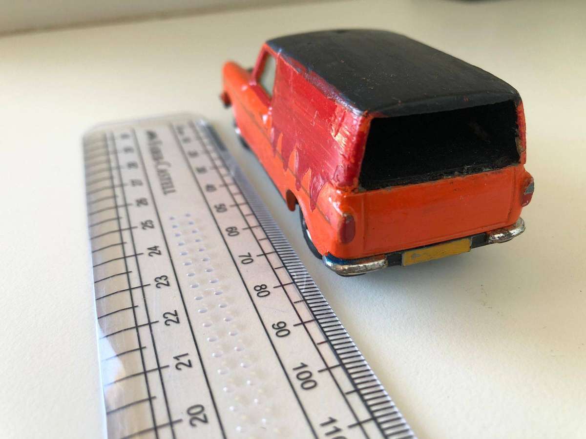 Vintage Corgi Juniors  Ford Thames Ice Cream Van ( painted over)
