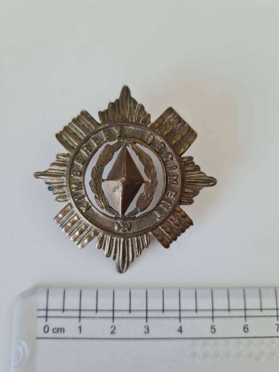 Kimberley Regiment cap badge  South African Army Reserve infantry
