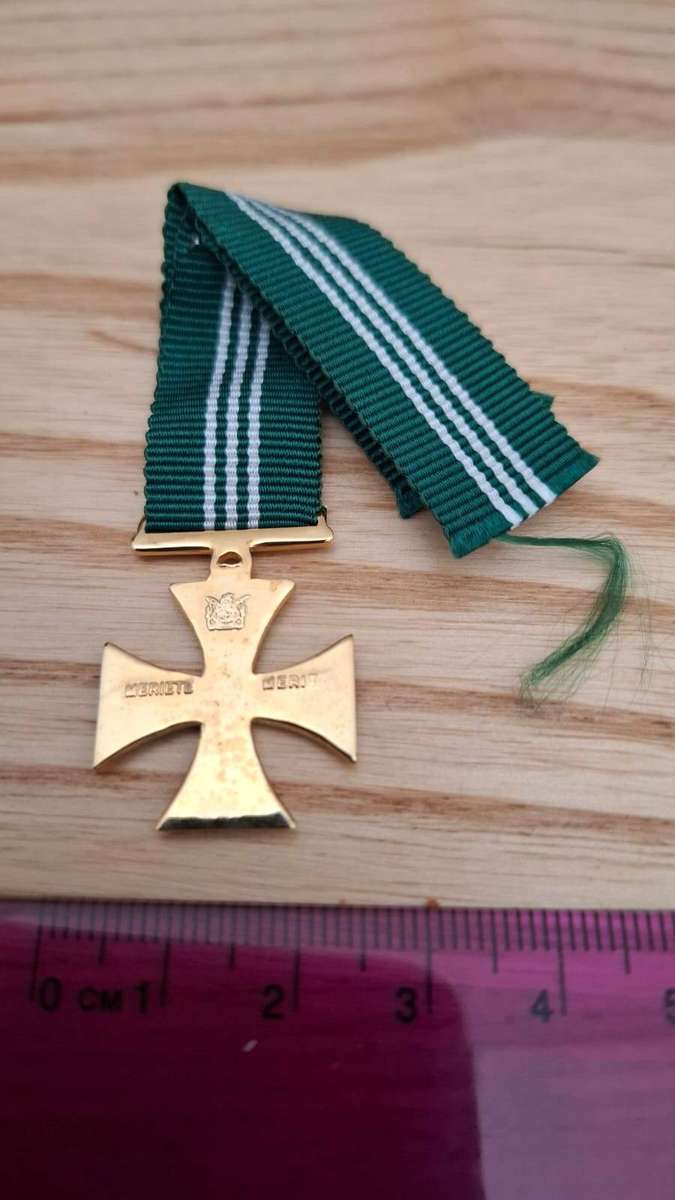 Very Rare Miniature Sterling Silver Prisons Service Star for Merit Medal in Great Condition