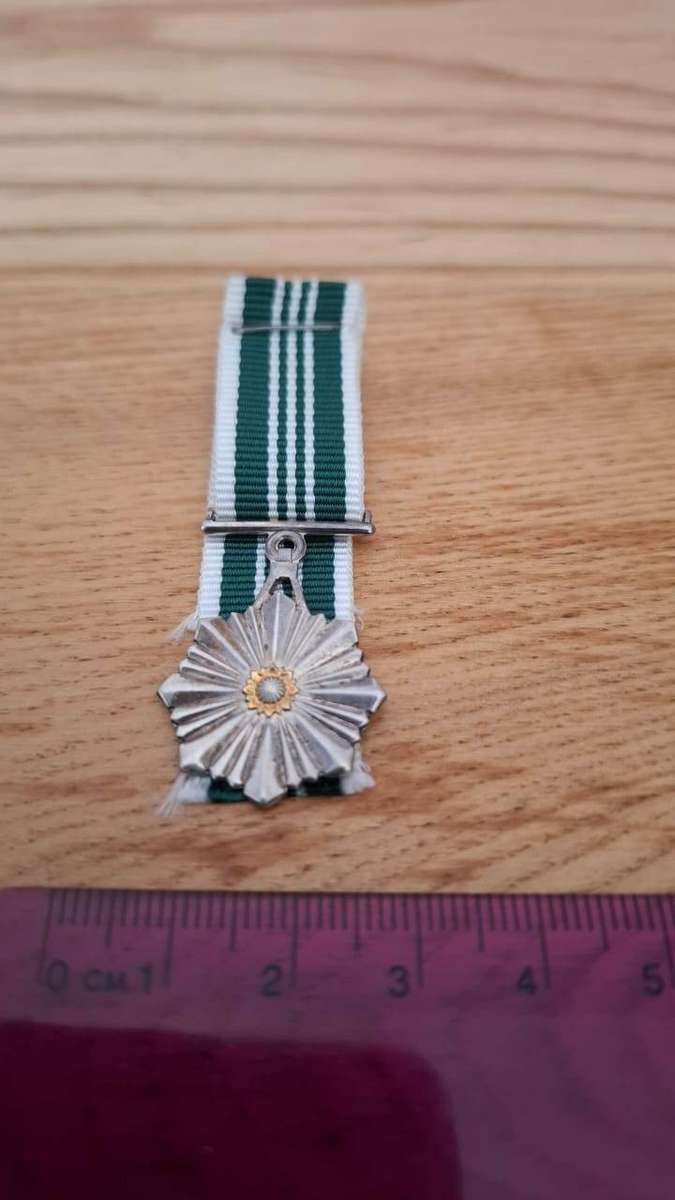 South African Prisons Service Miniature Silver Medal No 1066 for Merit  4 grams