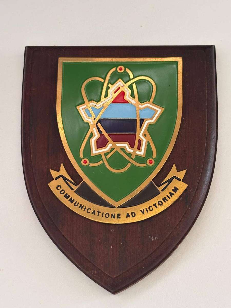SA. Defence Force Communicatione Ad Victoriam Plaque,  (no hook at the back)