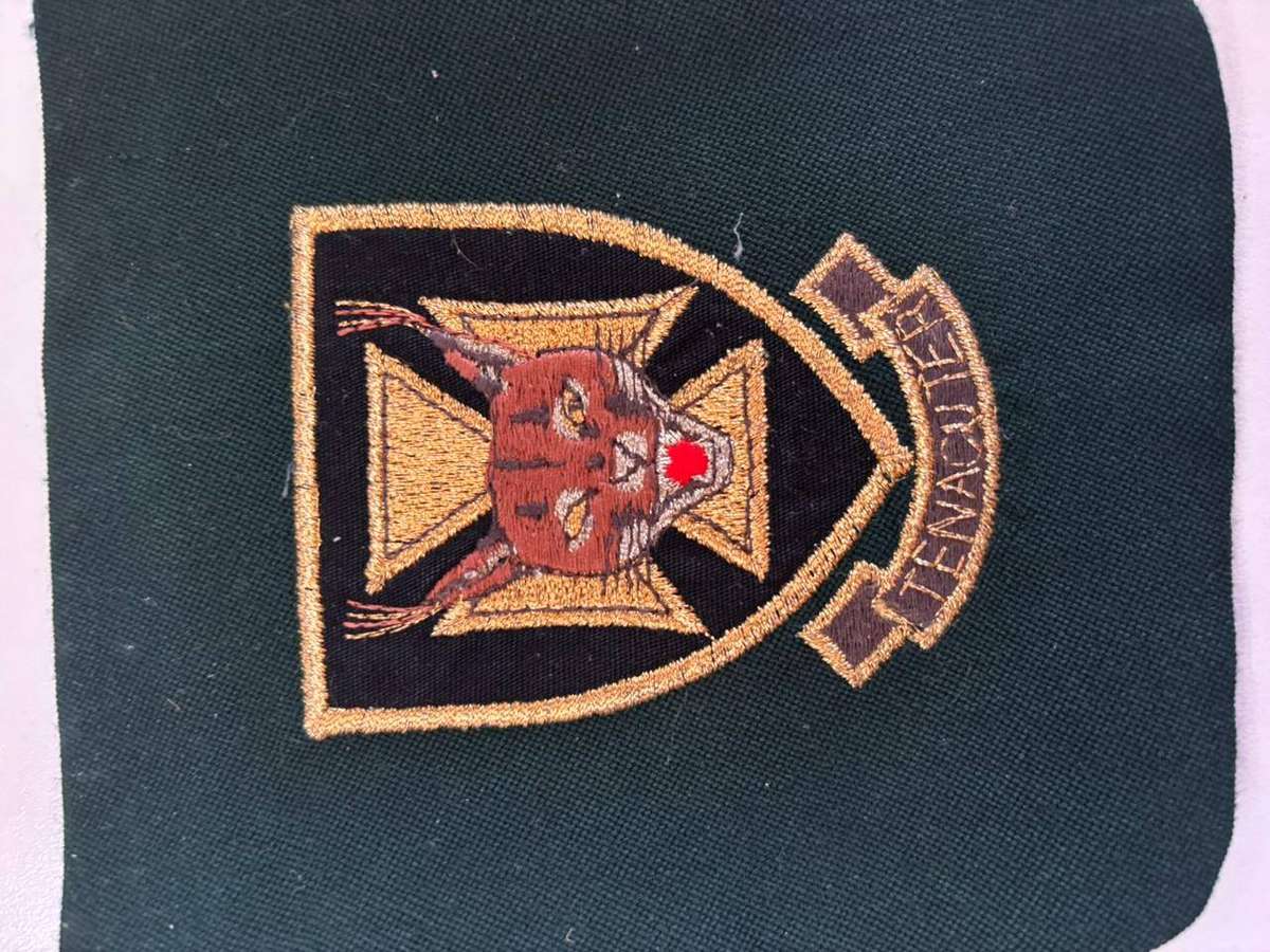 7 South African Infantry Battalion (7 SAI). blazer badge, Embroidered badge