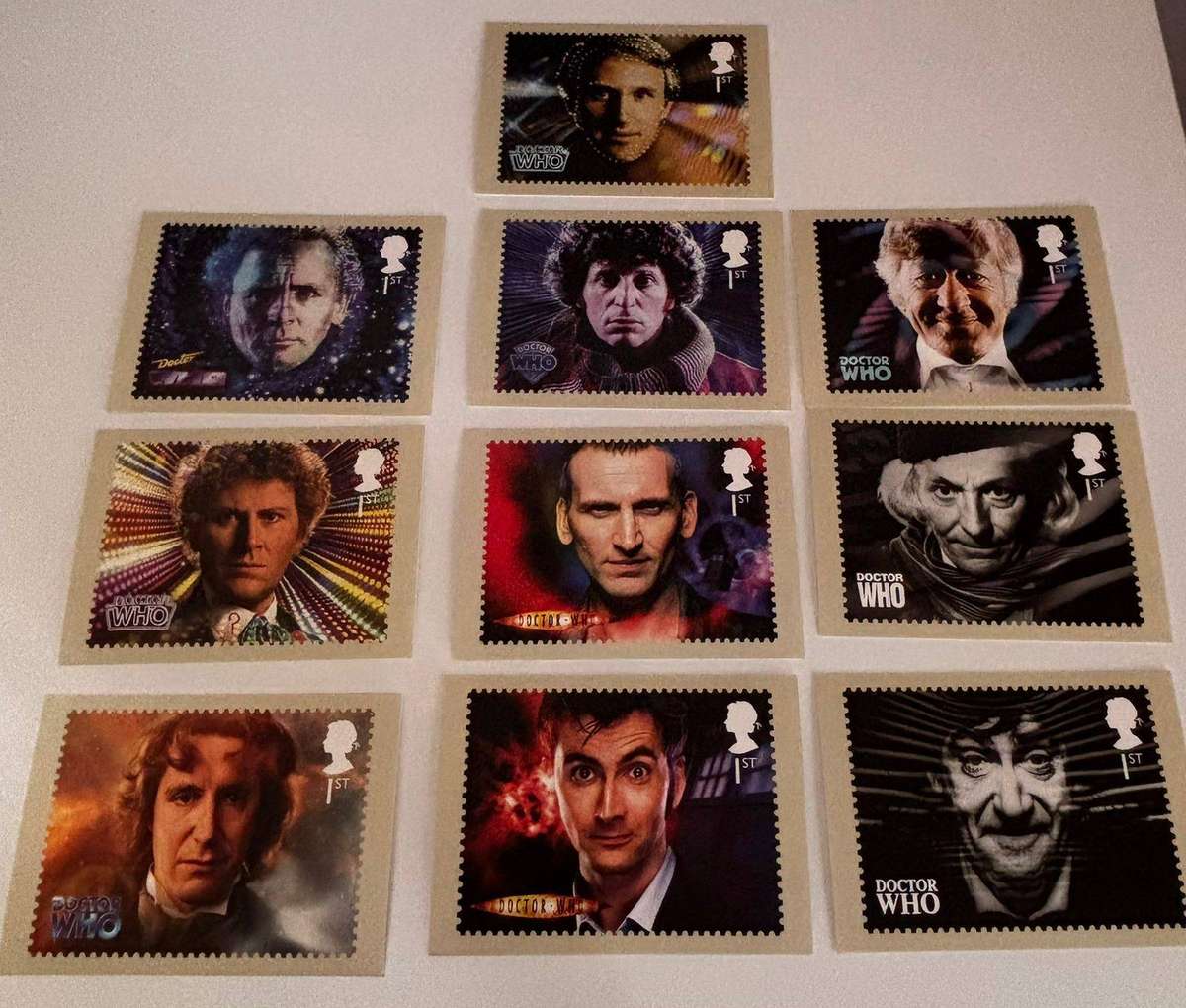 Doctor Who Royal Mail Stamp Card Series (10 Cards)