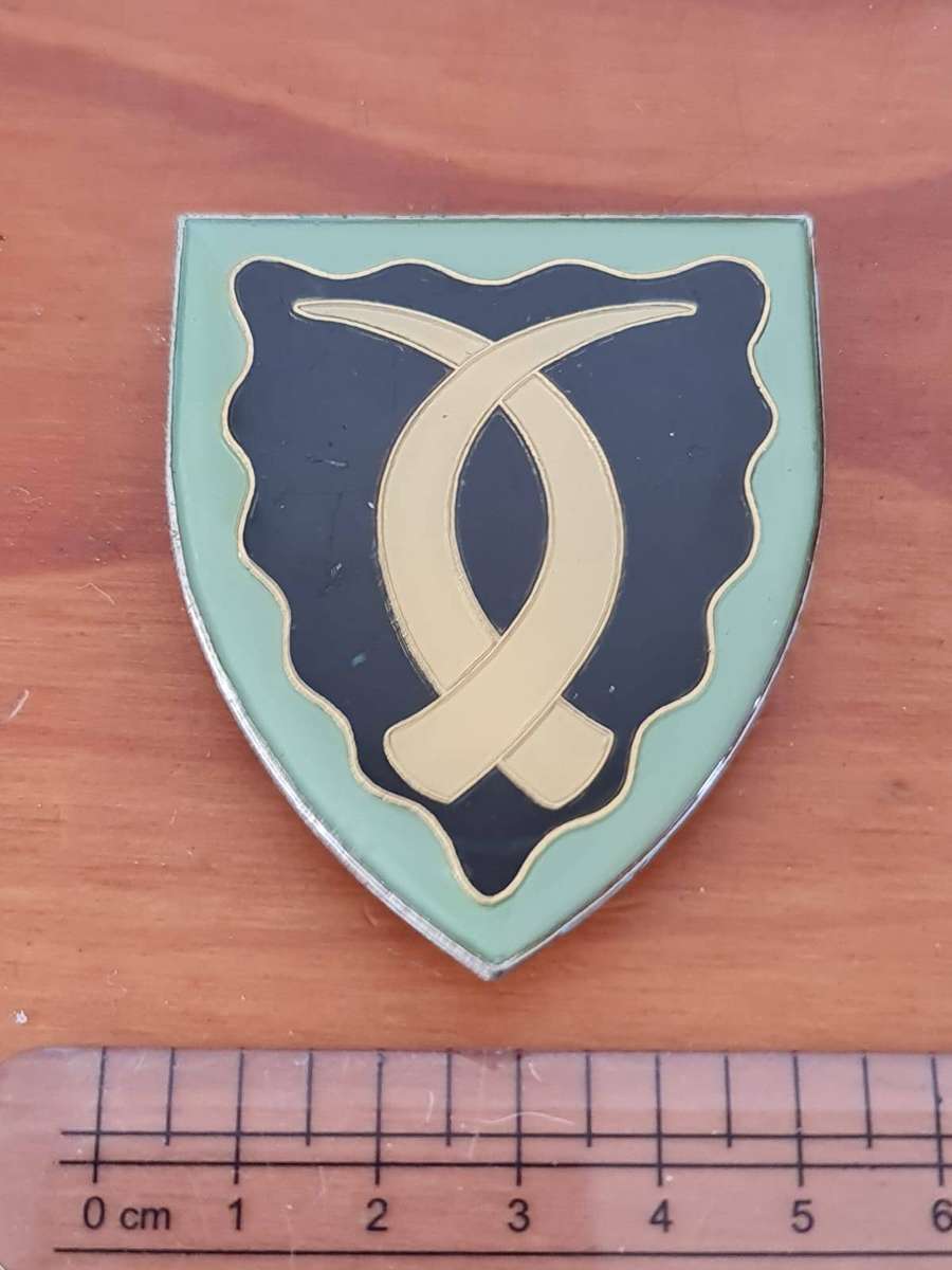 SADF Sector 70 Metal Shoulder Flash Badge