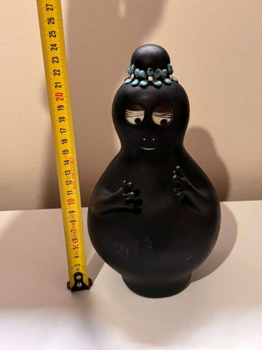Large Retro Original 1977 Prima Rubber Barbapapa Squeak Toy ( Played and Secondhand Condition)