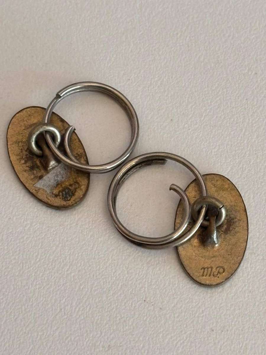 Pair of Vintage Royal Air Force (RAF) Enamel Cufflinks