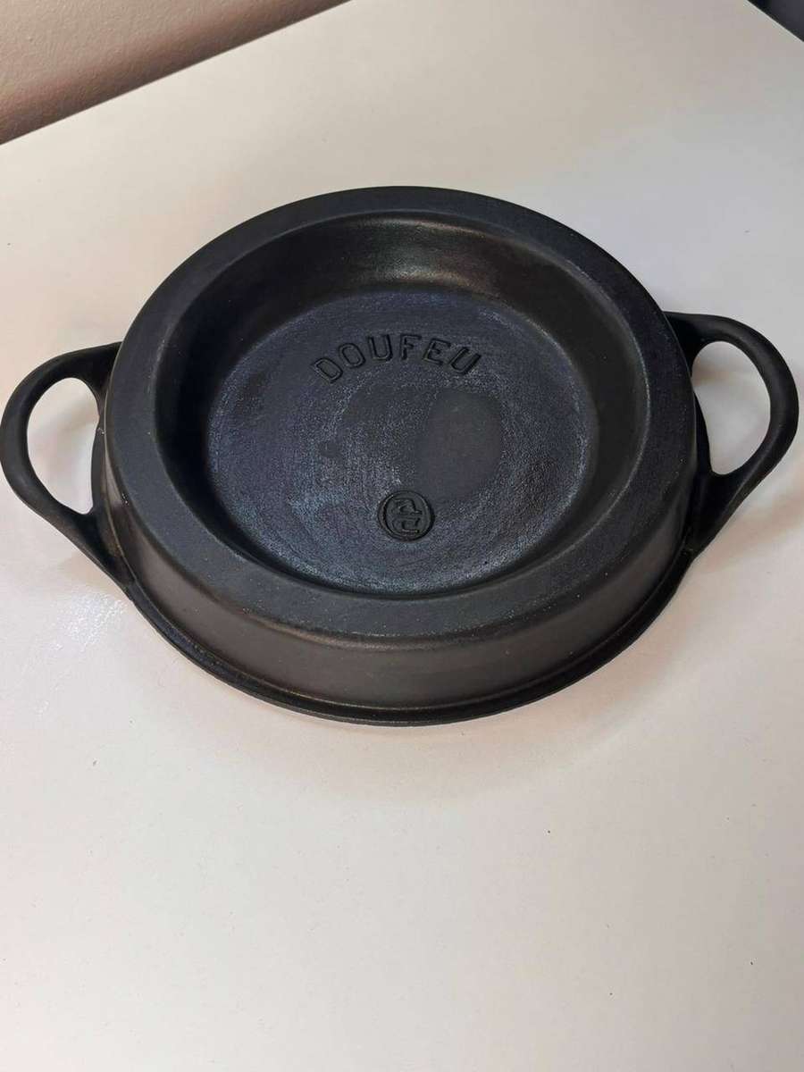 Le Creuset Doufeu Noir Matte Black 26 Cast Iron Casserole Lid. Excellent Condition