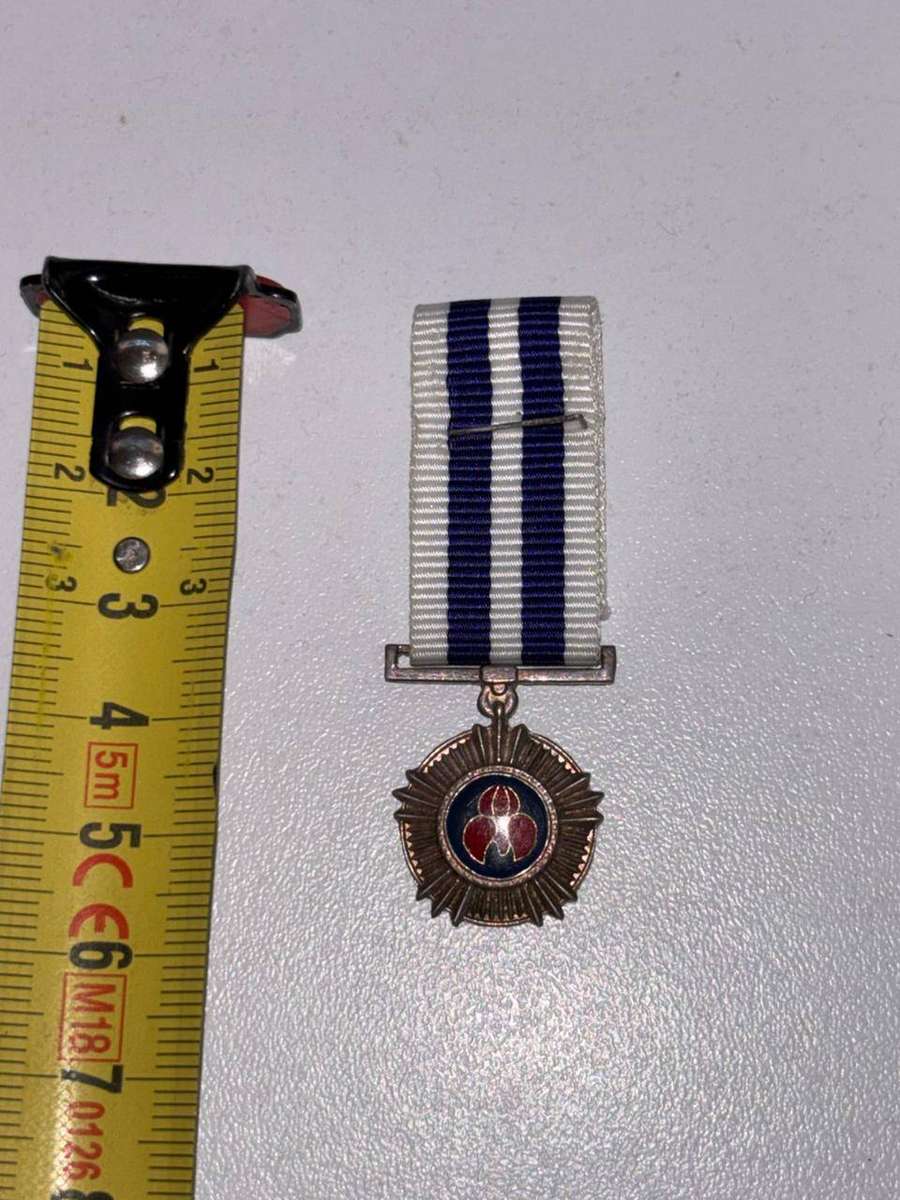 SADF Miniature Pro Merito Medal (PMM) Sterling Silver 6.3g in Good Condition