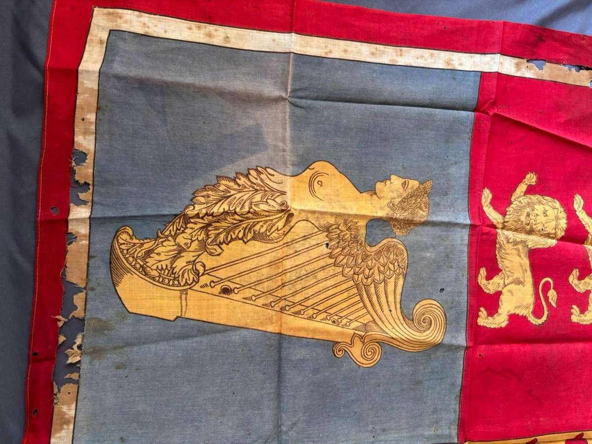 Victorian Royal Stangard Flag in a Fair Condition