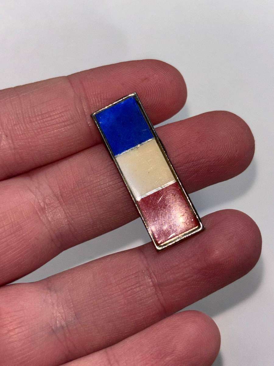 Ordnance Services Corps Command Bar Pins Intact (Red,White,Blue)