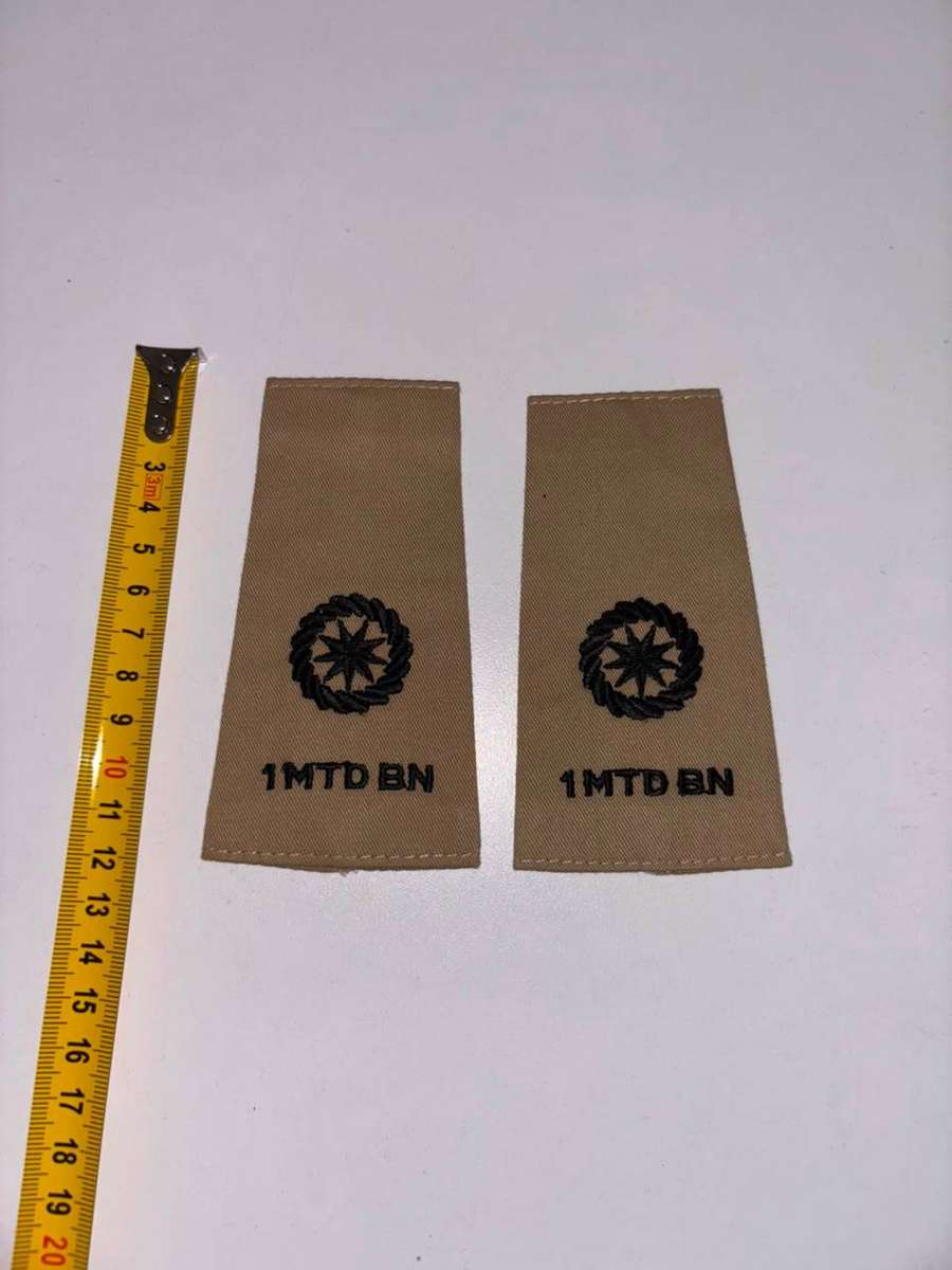 SADF Transkei 1 Mounted Battalion Major Rank Epaulettes.
