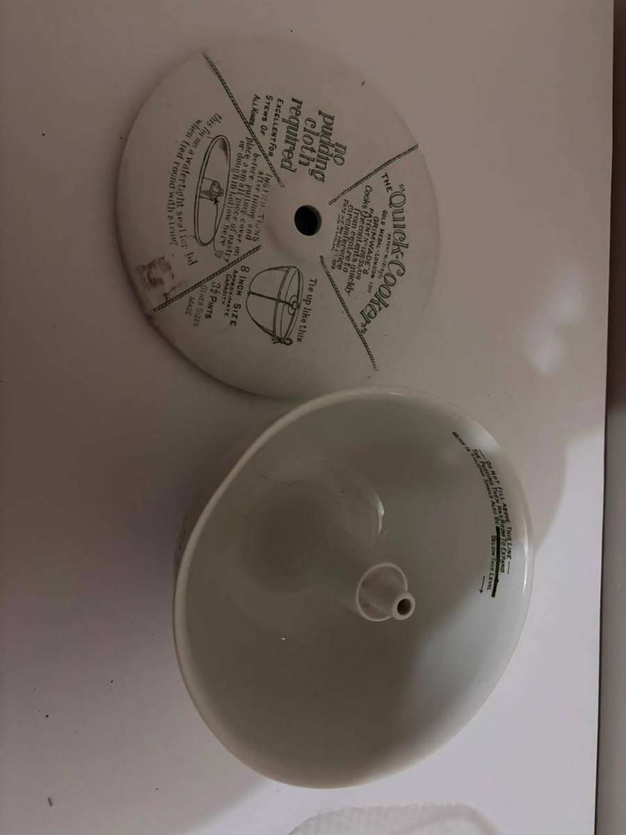 Antique Grimwade's "Quick Cooker" Ceramic Pudding Basin