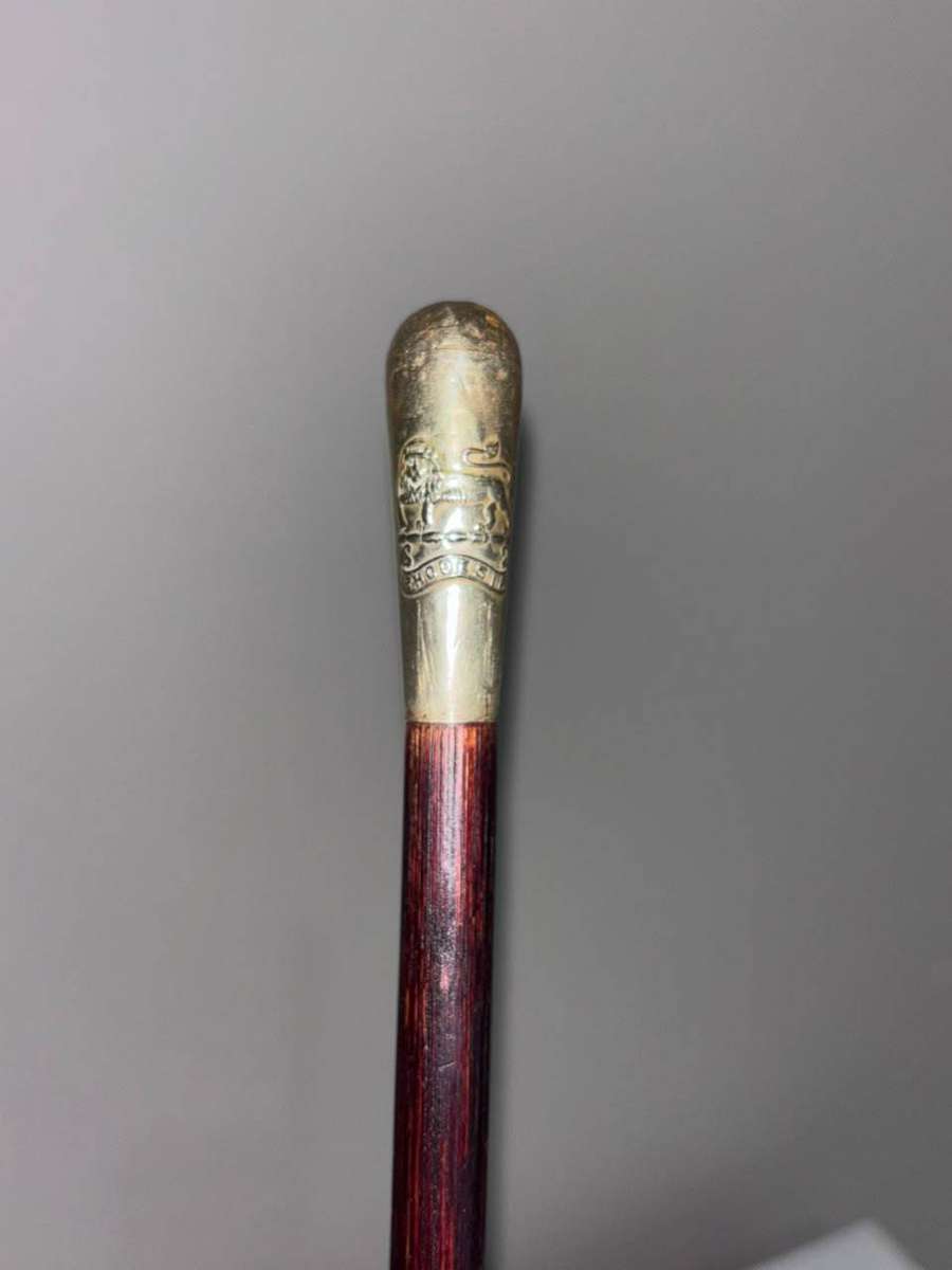 Rhodesian Army Swagger Stick Featuring the Lion Passant Guardant