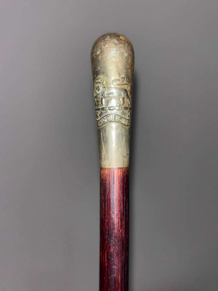 Rhodesian Army Swagger Stick Featuring the Lion Passant Guardant
