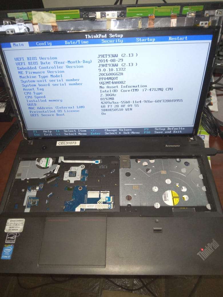 Lenovo e540 i7 4TH gen for spares / rebuild - SEE DESCRIPTION