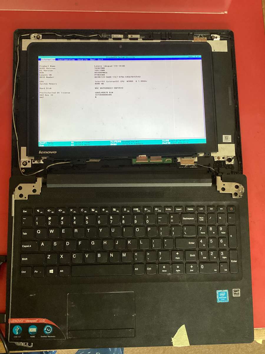 Lenovo ideapad 110 laptop for spares/repair