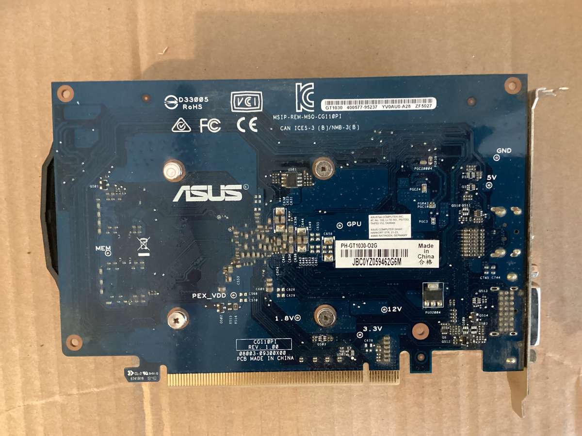 ASUS Phoenix GeForce® GT 1030 2GB GDDR5