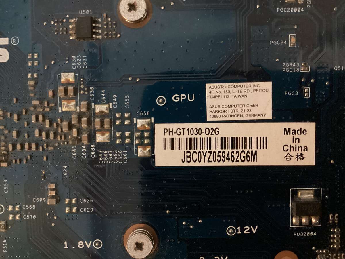 ASUS Phoenix GeForce® GT 1030 2GB GDDR5