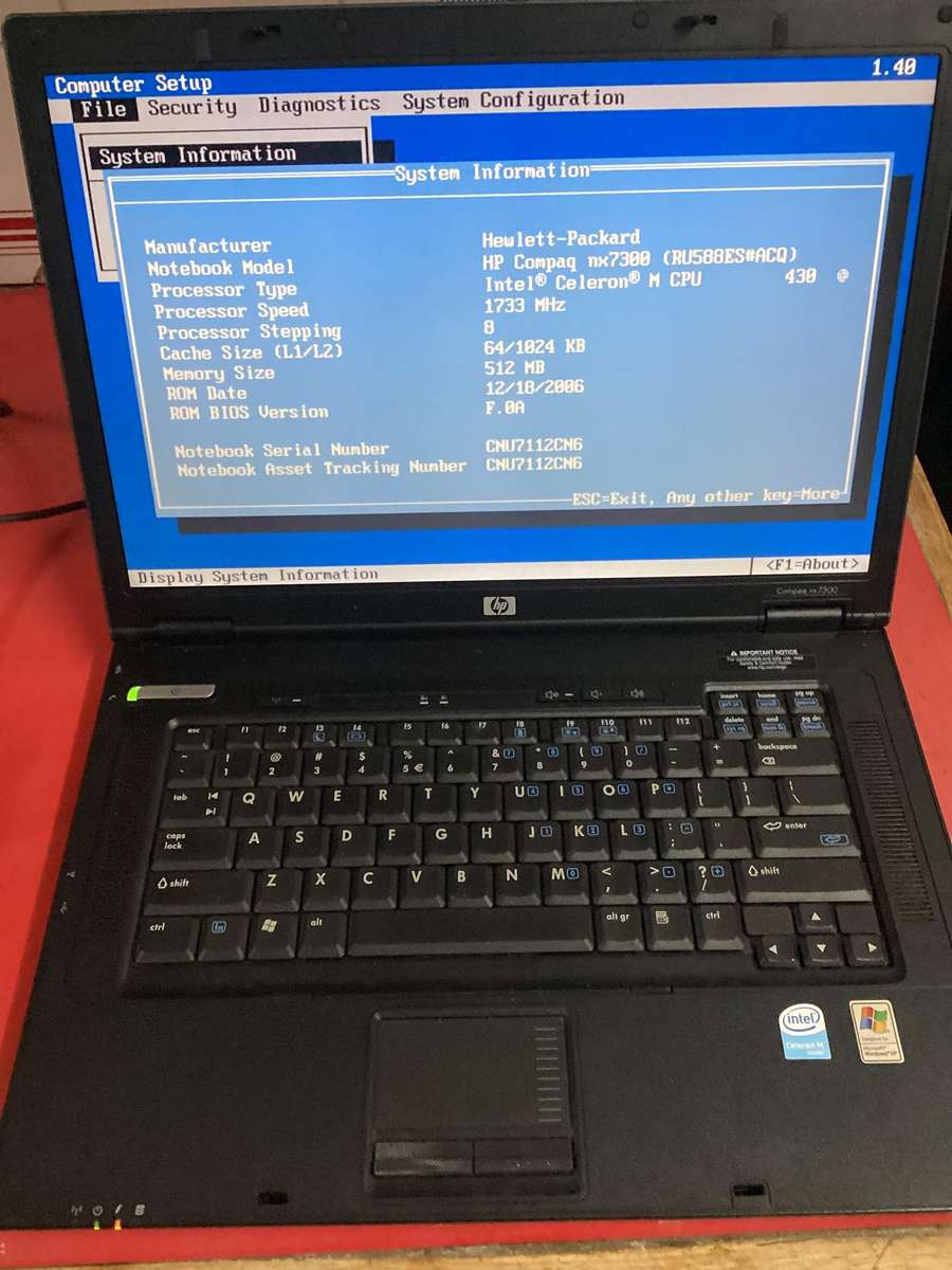 2x Hp laptop for spares/repair