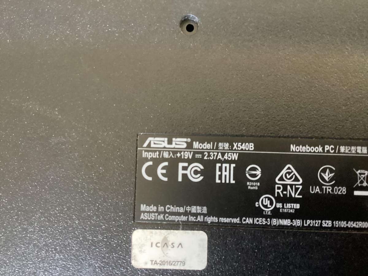 Asus laptop AMD 7th Gen for spare/repair