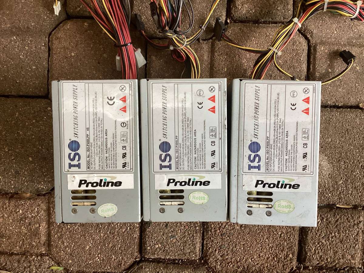 3 x proline 300w desktop Psu ALL SOLD AS 1 Lot