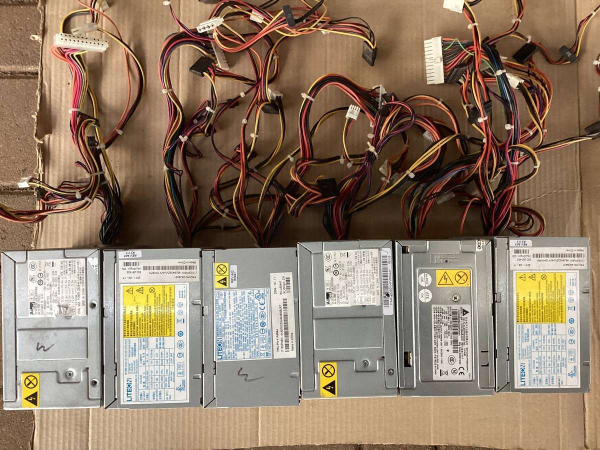 6x Desktop Psu SOLD AS 1 Lot