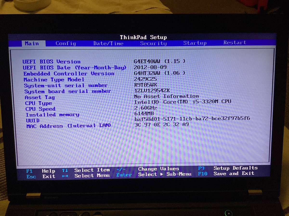 Lenovo laptop t530 I5 3rd Gen
