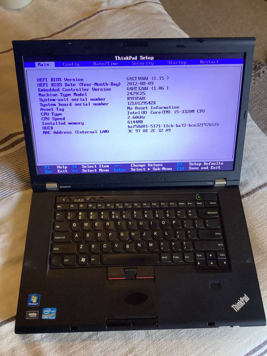Lenovo laptop t530 I5 3rd Gen