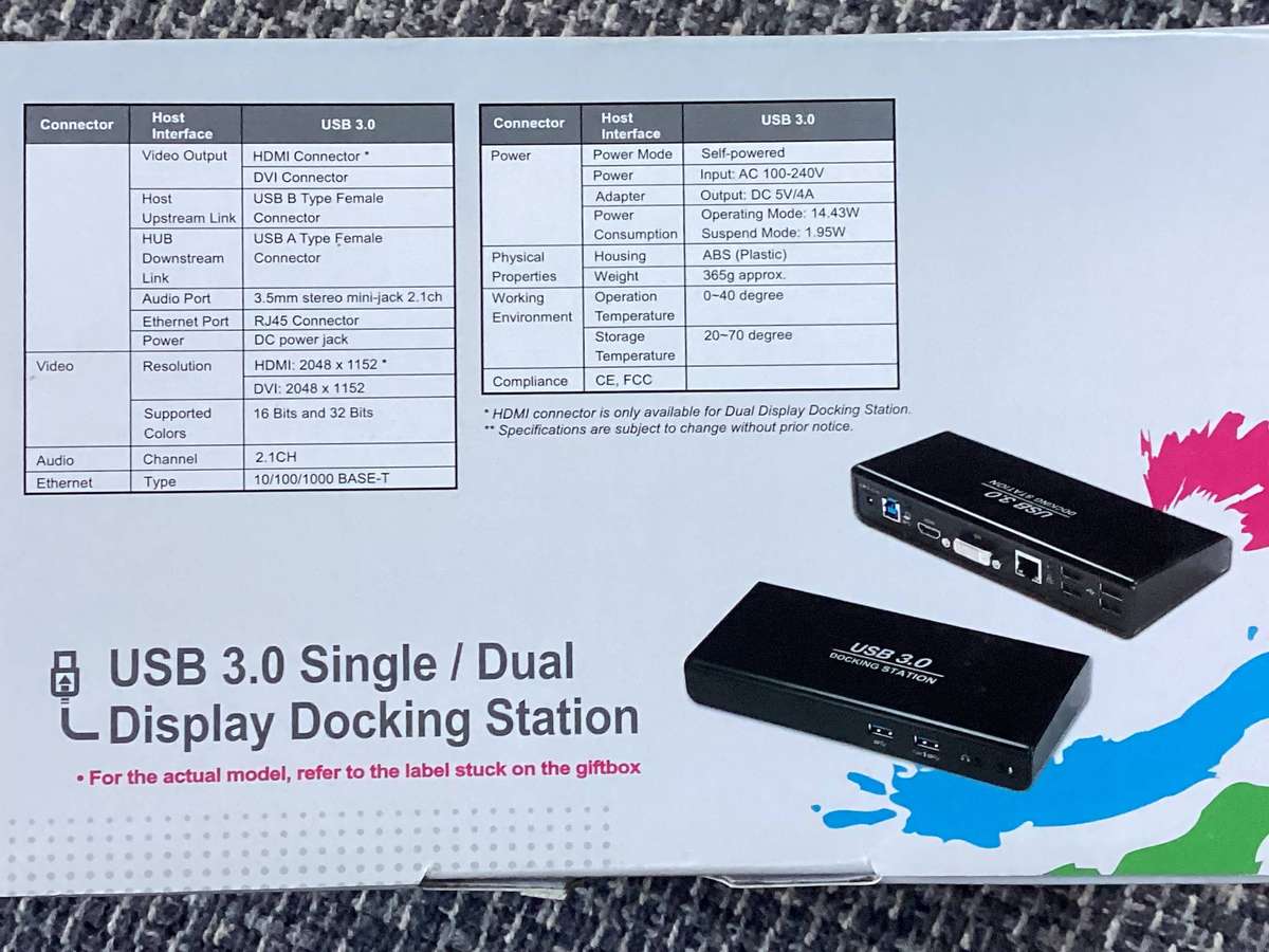 3 x New docking stations USB 3