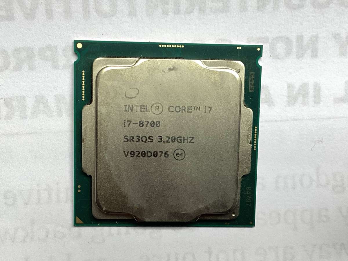 I7 8700 3.2 GHz desktop processor