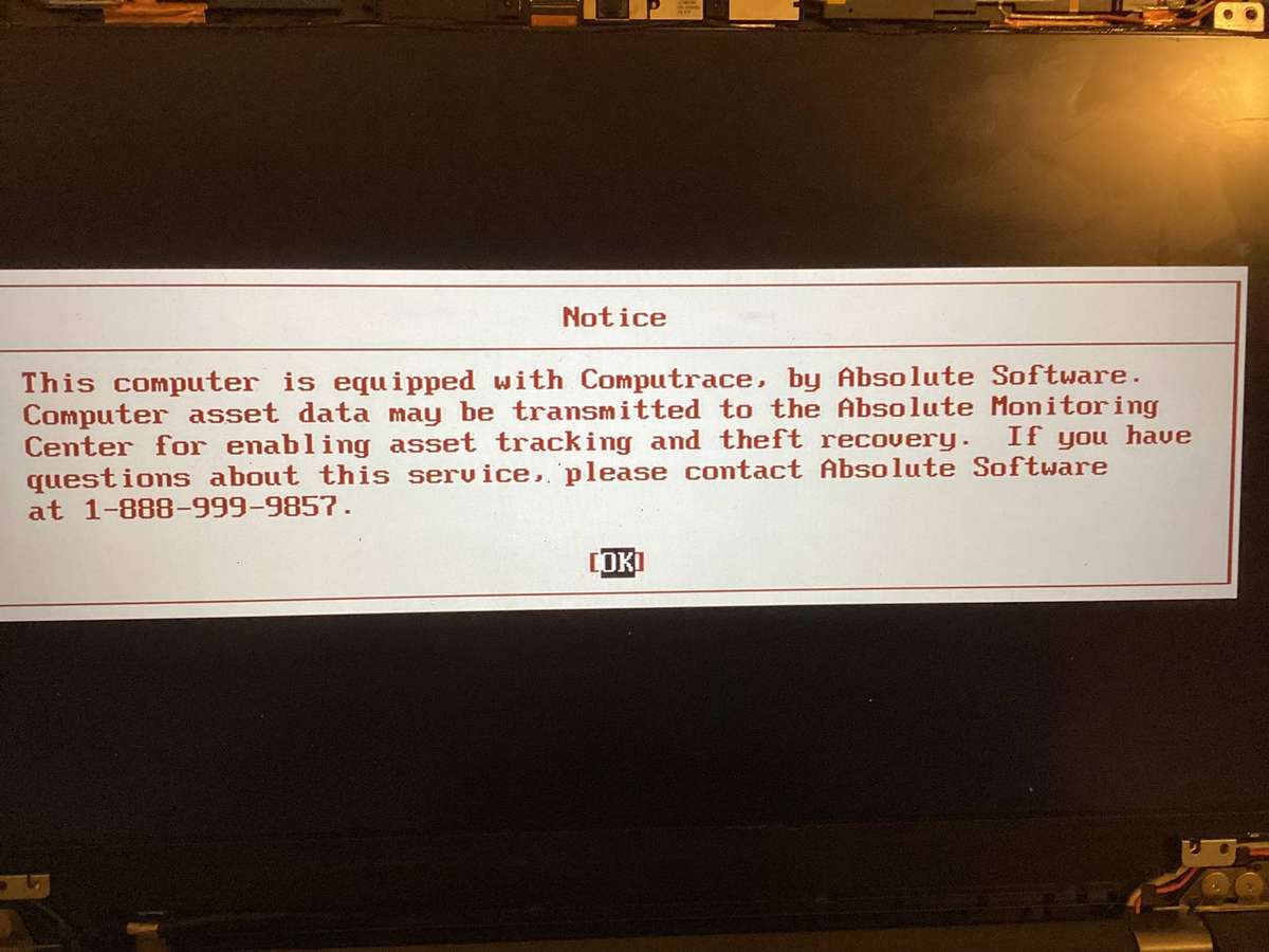Lenovo laptop t570 I5 7th Gen with COMPUTRACE