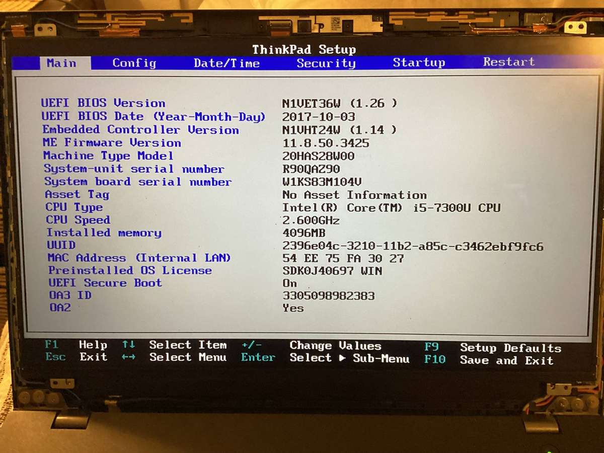 Lenovo laptop t570 I5 7th Gen with COMPUTRACE