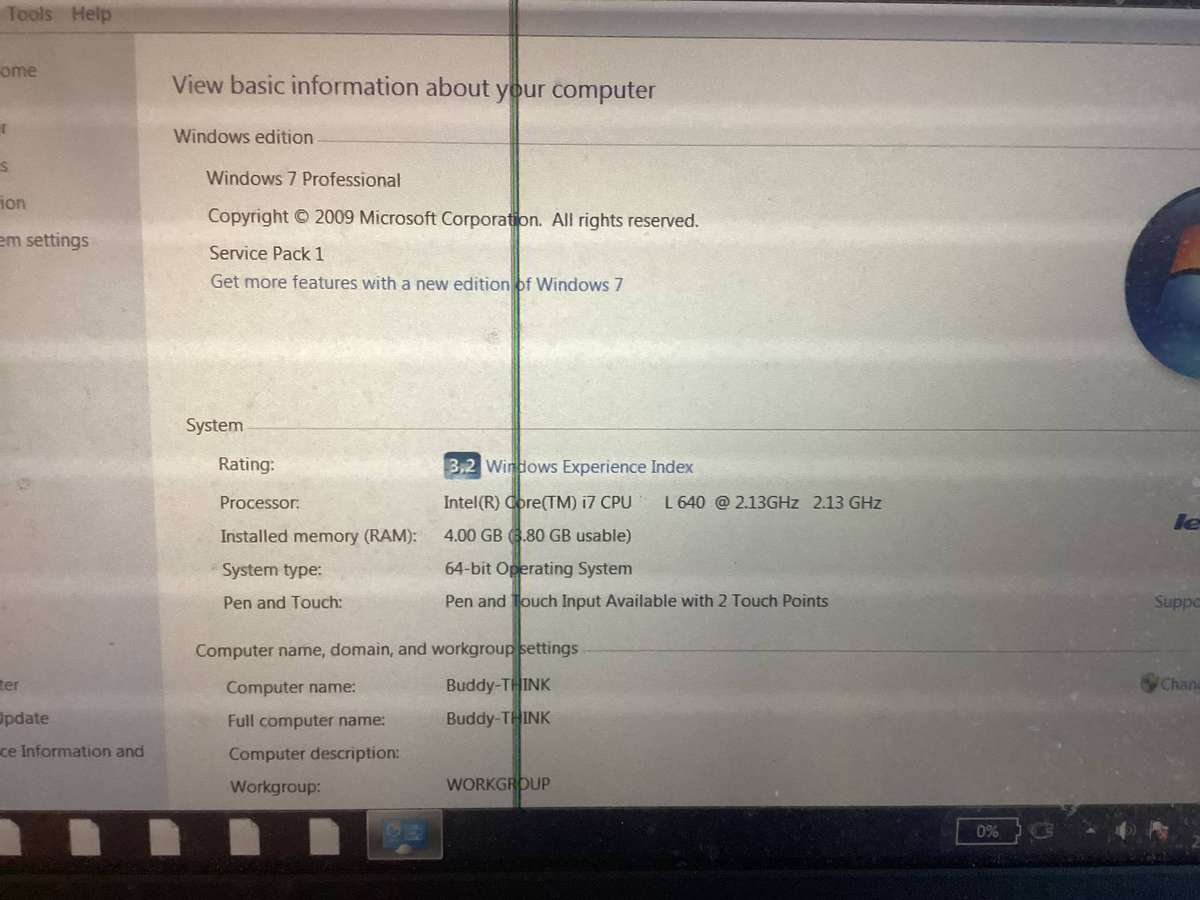 Lenovo laptop x201 tablet i7 1st Gen