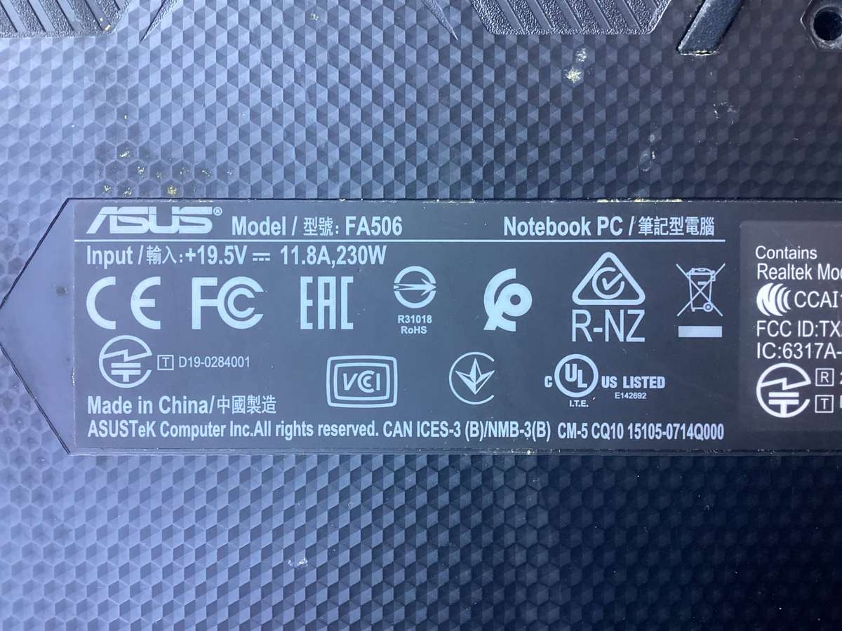 Asus gaming laptop for spares/repair