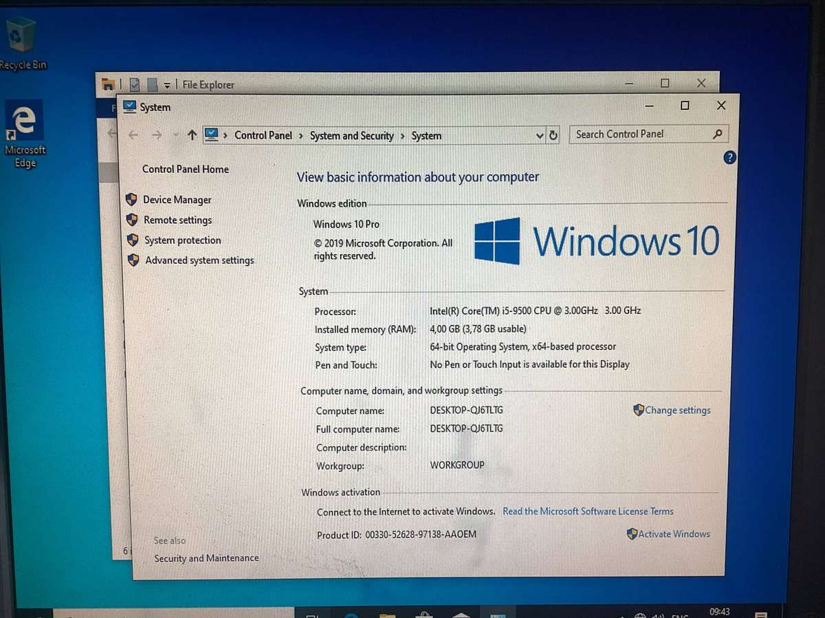 Hp I5 9th Gen desktop