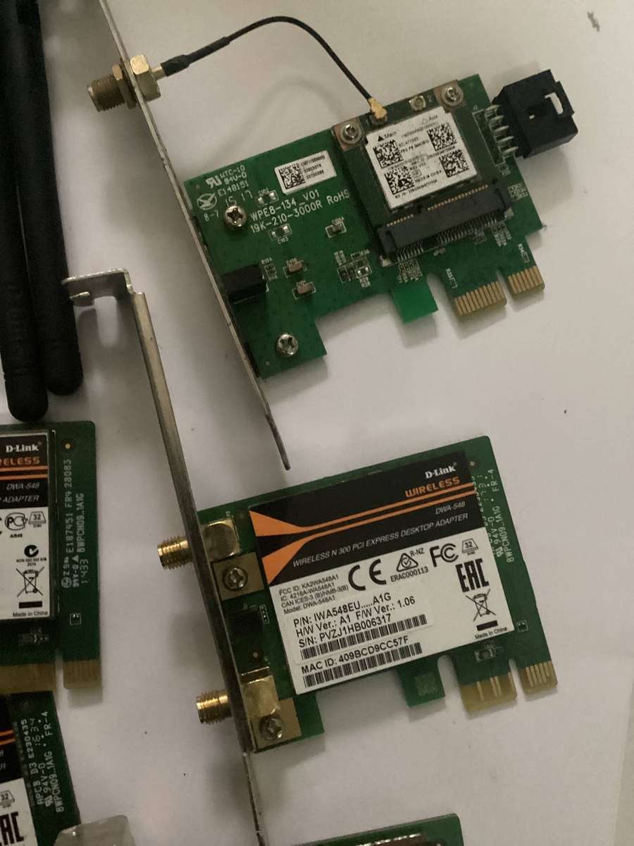 5 x wireless pcie adapter