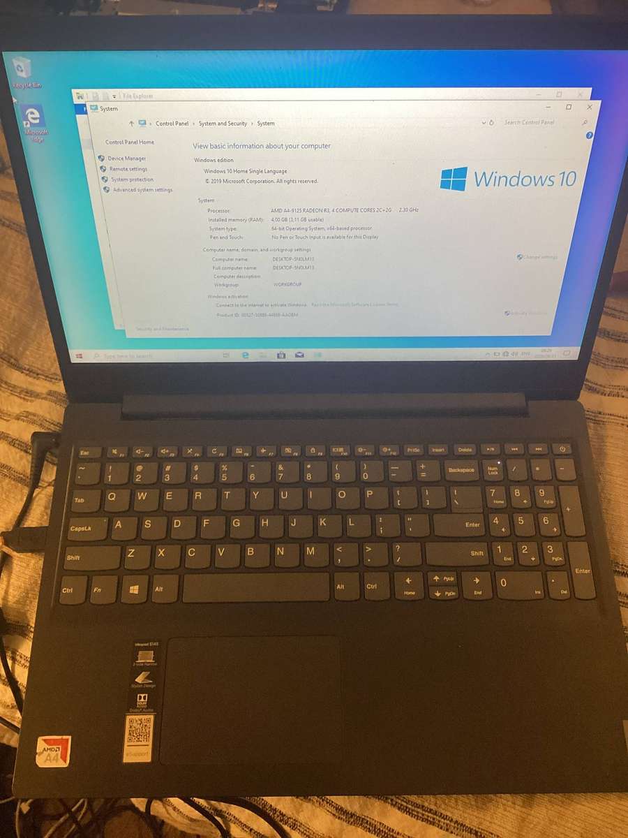 Lenovo laptop AMD A4 -9125 ideapad