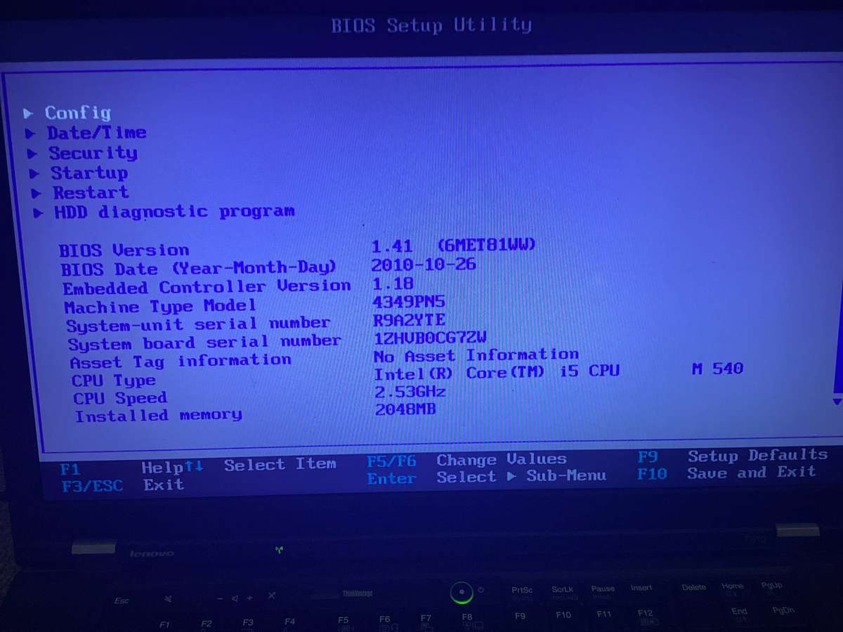 Lenovo laptop t510 I5 1st Gen