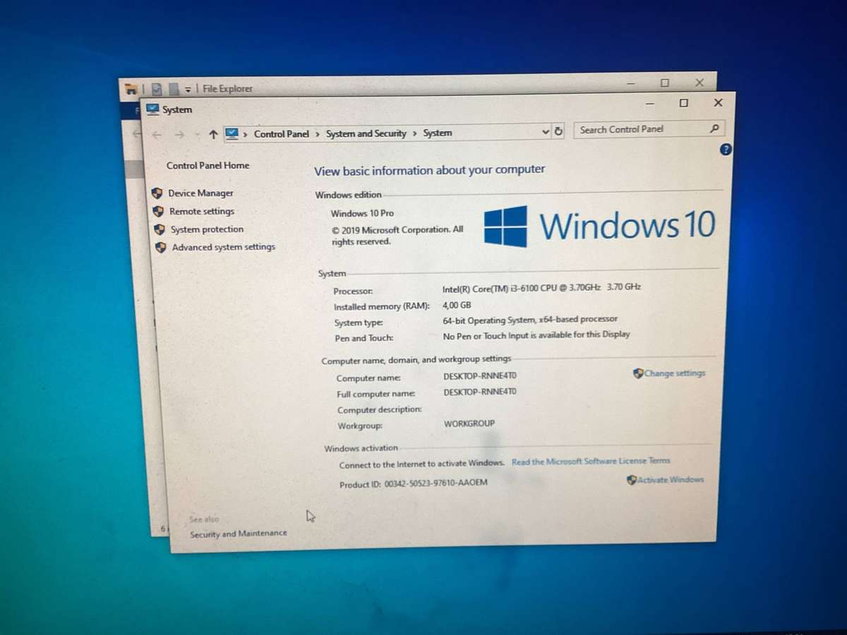 Lenovo i3 6th Gen desktop- see details