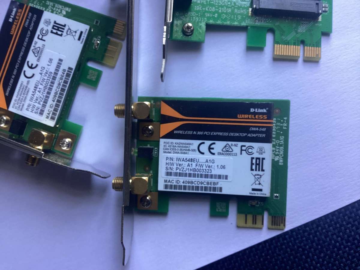 3 x wireless pcie adapter
