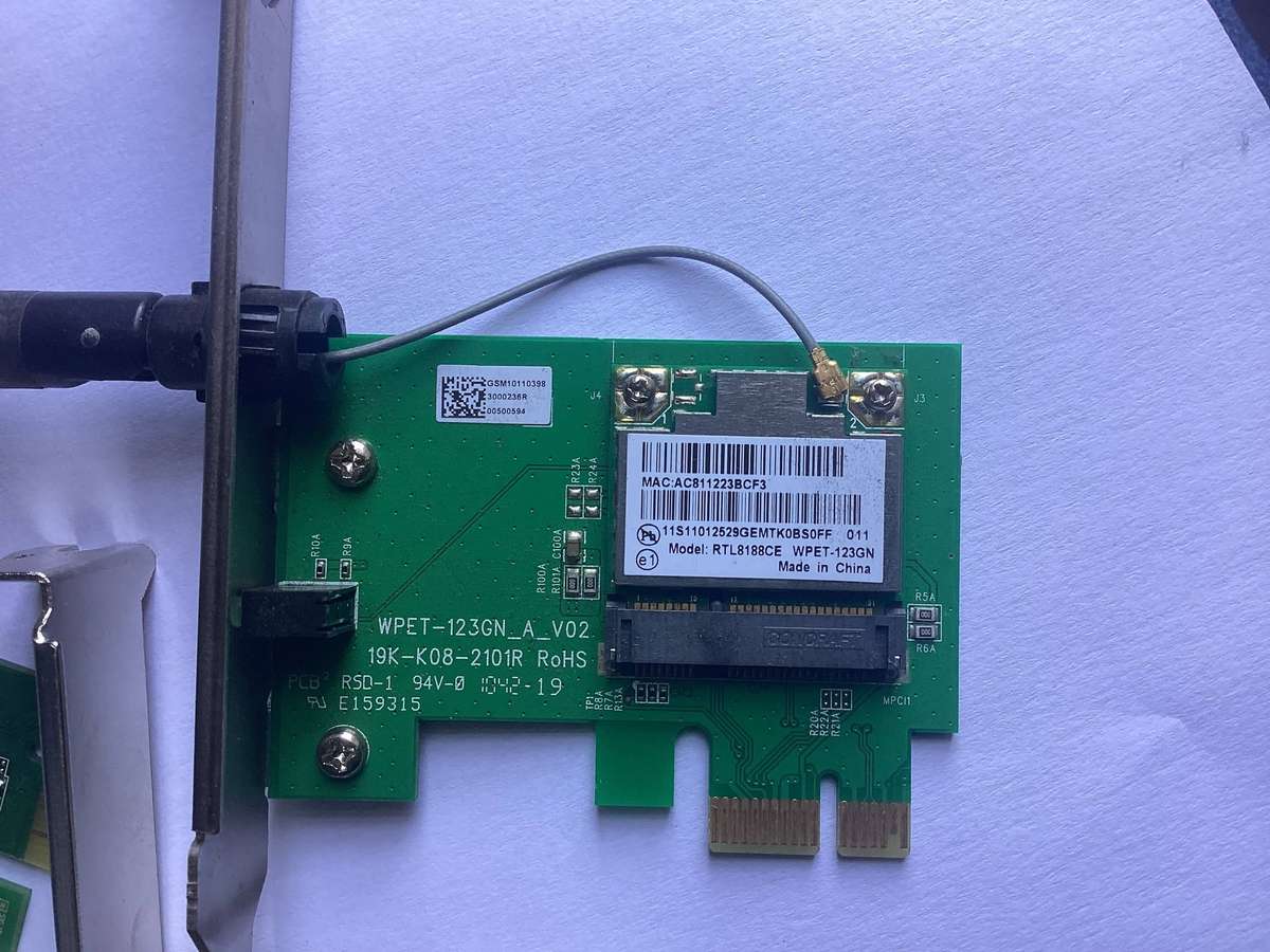 3 x wireless pcie adapter