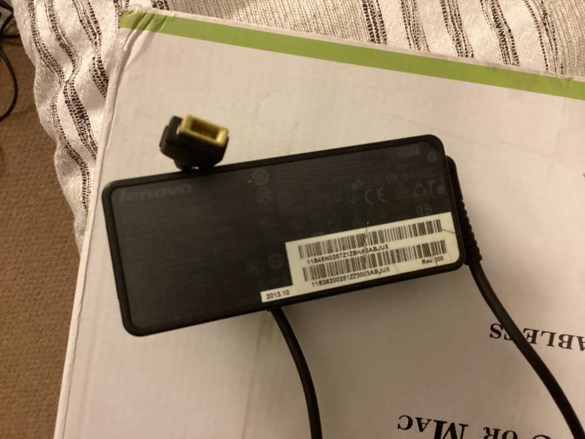 Lenovo laptop original charger - yellow tip