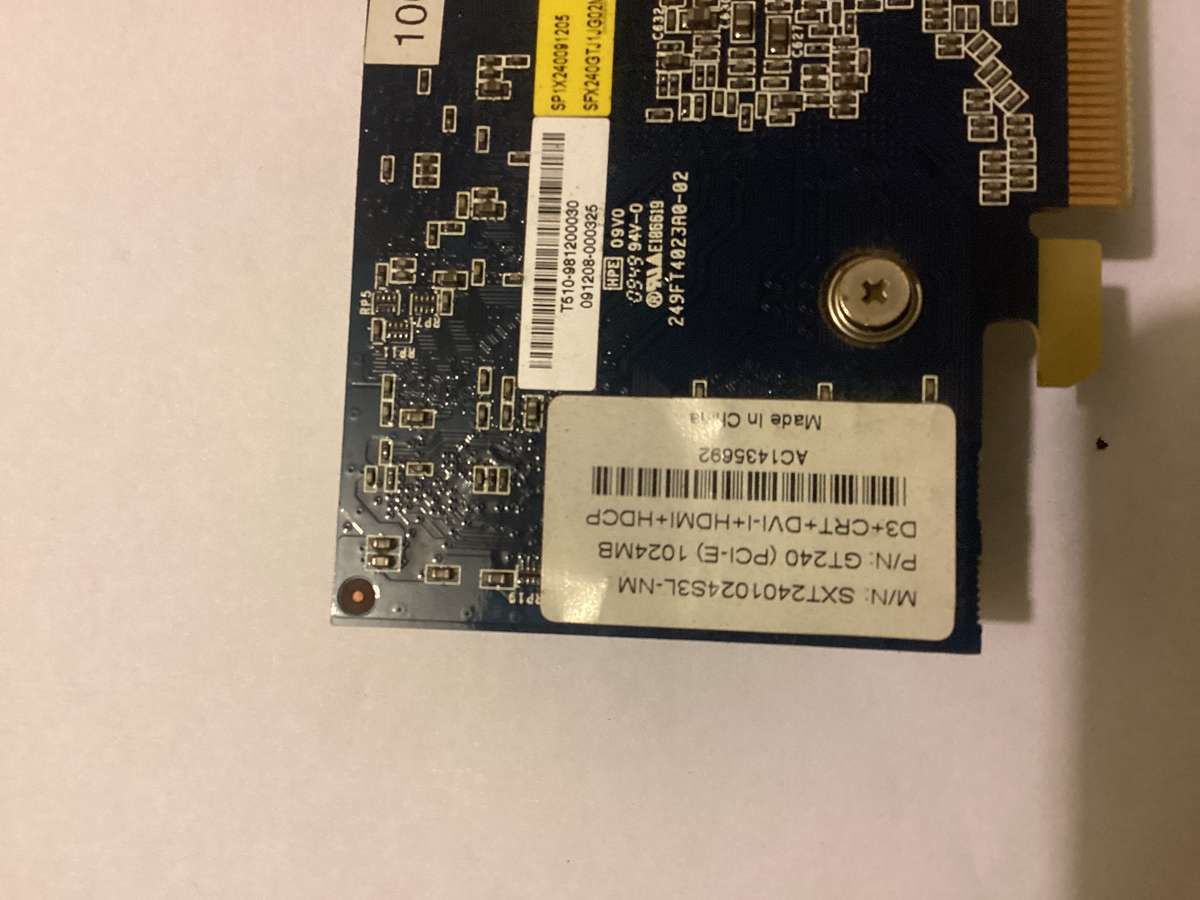 SPARKLE GeForce GT 240 1GB HDMI  graphic card