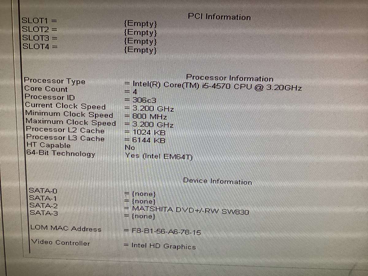 Dell optiplex 9020 i5 4th Gen mainboard and cpu