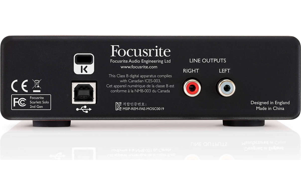 Focusrite Scarlett Solo (Second Generation) USB 2.0 audio interface for Mac® and PC