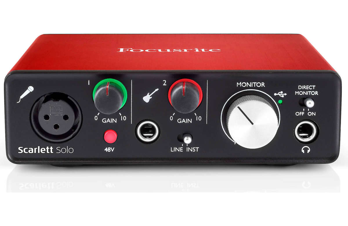 Focusrite Scarlett Solo (Second Generation) USB 2.0 audio interface for Mac® and PC