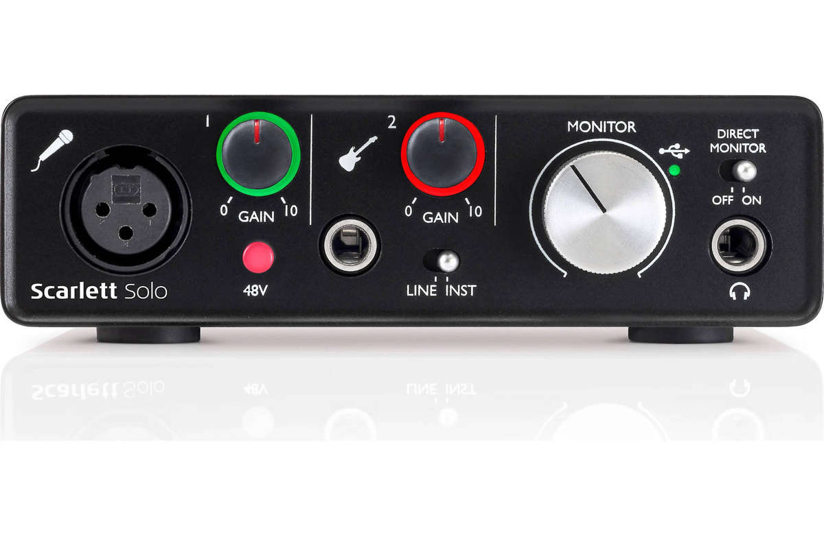 Focusrite Scarlett Solo (Second Generation) USB 2.0 audio interface for Mac® and PC